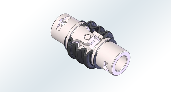 Stainless Steel Universal Joint with Special Pin Bores diagram