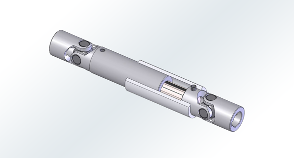 Telescoping Drive Shaft with Nylon Cover